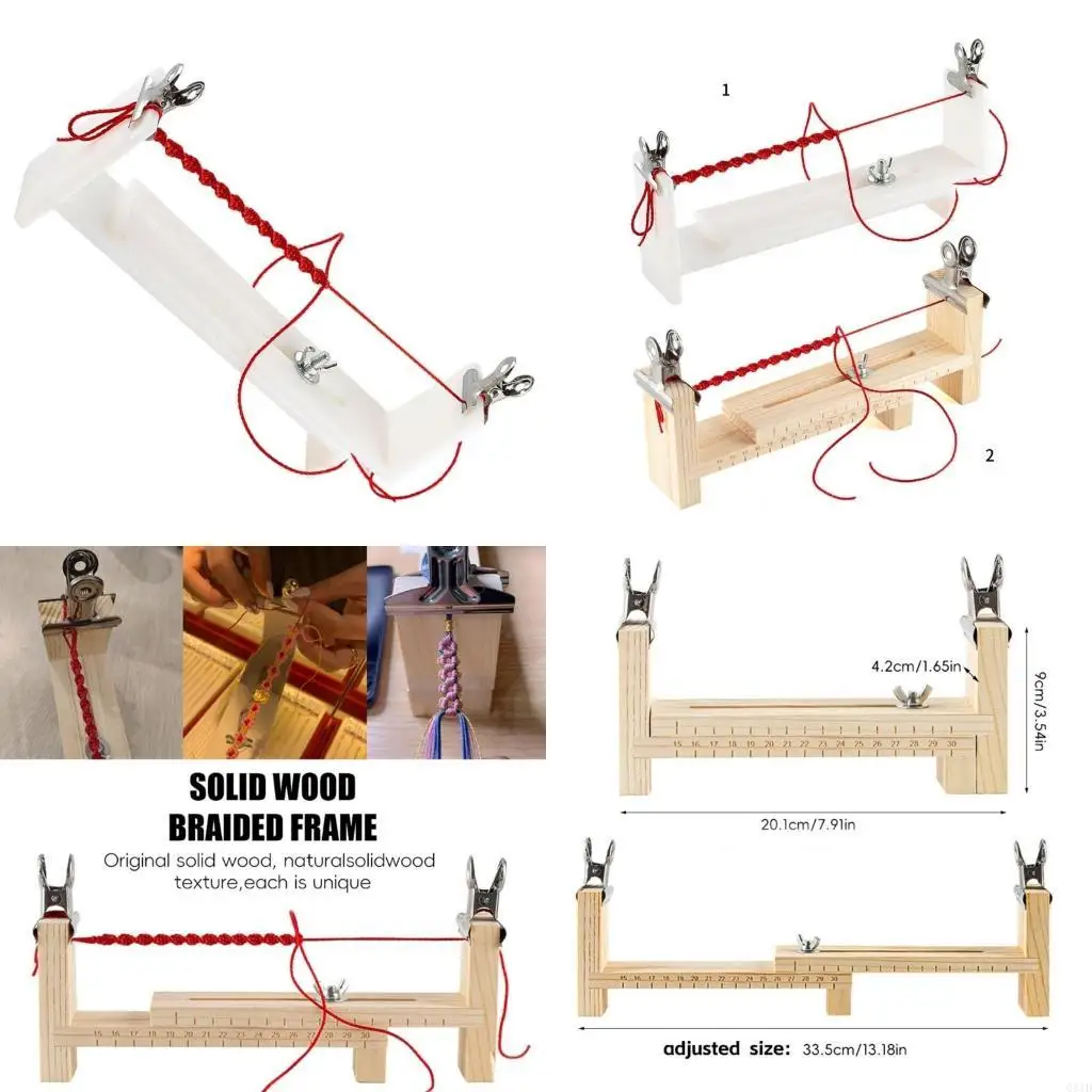 

Multifunctional Paracord Bracelet Weaving Set with Sturdy Frame for Craft