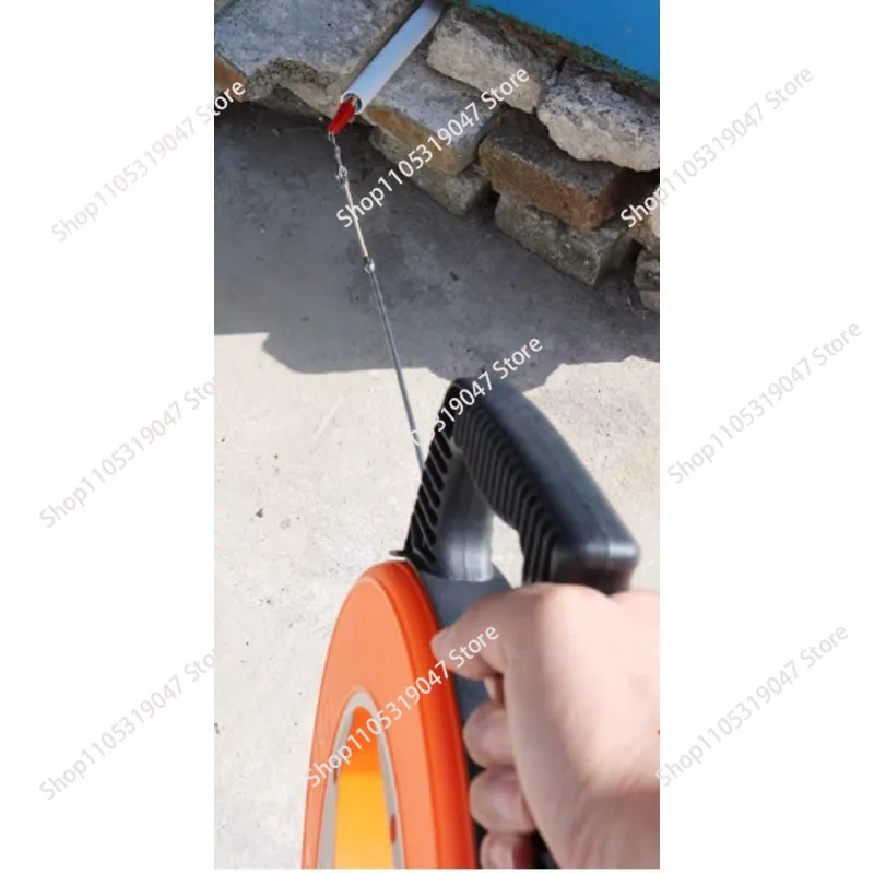 Cable Retractable Aid 30m High-Quality Retractable Spiral Including 6 Adapters Pull Wire for Empty Pipes with Shatterproof Cable