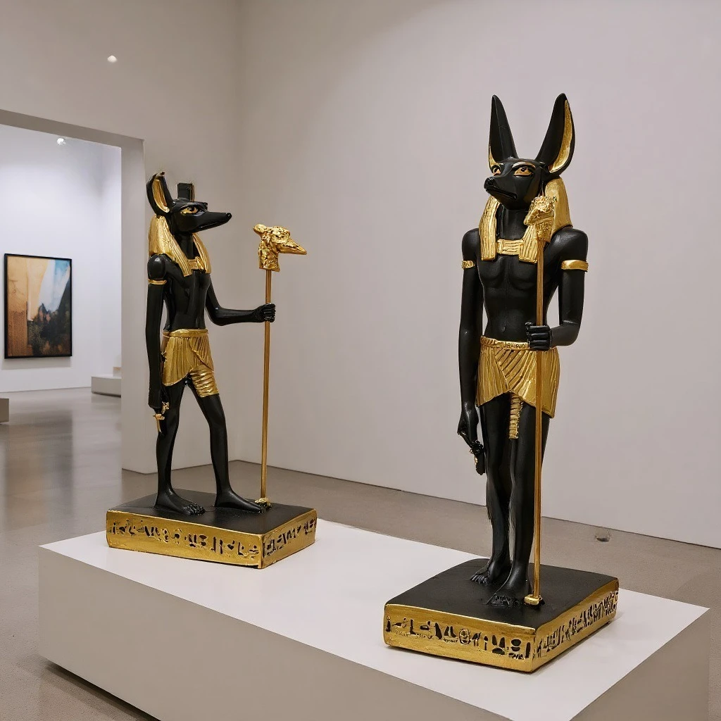 Ancient Egyptian Pharaoh Resin Handicrafts Ornaments, Anubis Decorative Porch Living Room Wholesale