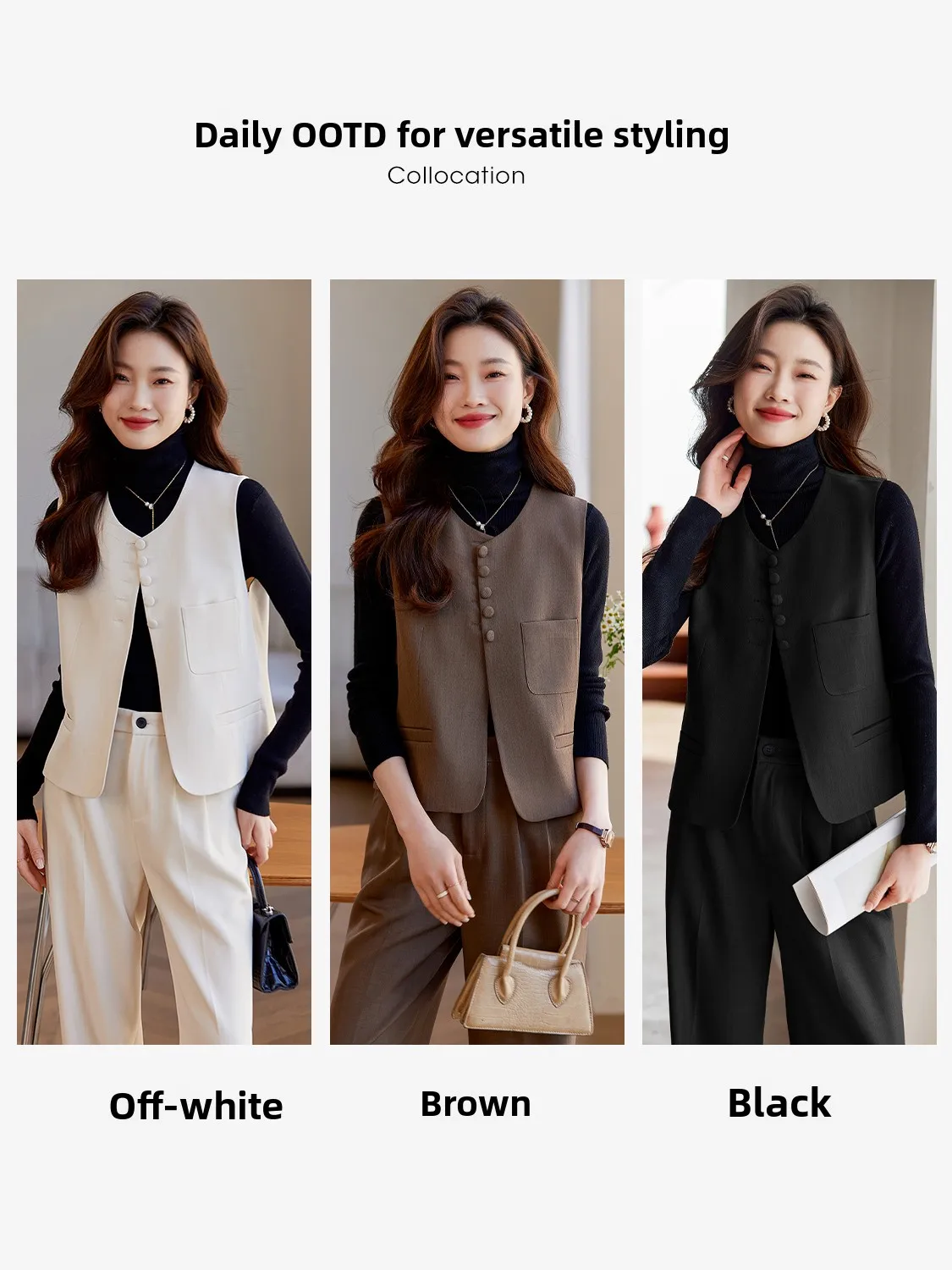 New Chinese Sle ort Quilted Vest Set Women's Outerwear Faion Spring Autumn 2025 Small Size oulder Pad Jaet