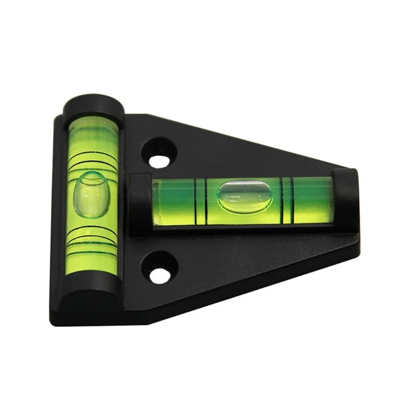 1 Stuks Nieuwe 2 In 1 Mini Pocket Level Tool 2 Bubble Spirit Level Metal Sleutelhanger Haak Fabriek Machines Niveau Instrumentbenodigdheden