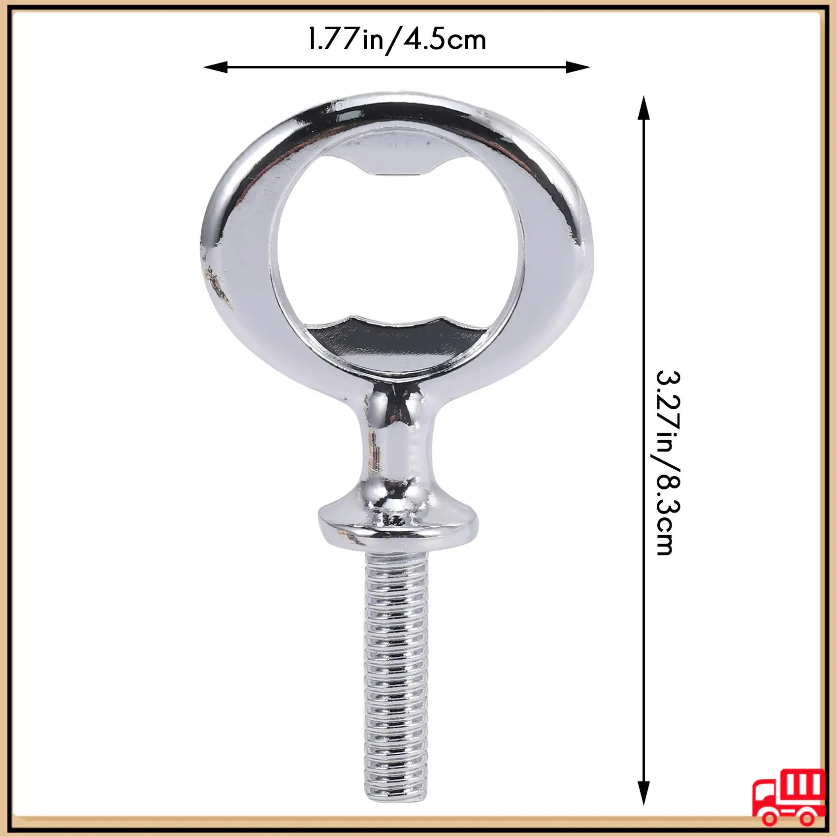 

Reliable 10Pcs Metal Bottle Opener Blanks Stainless Steel Bottle Opener Inserts Kit Threaded Beer Opener Hardware