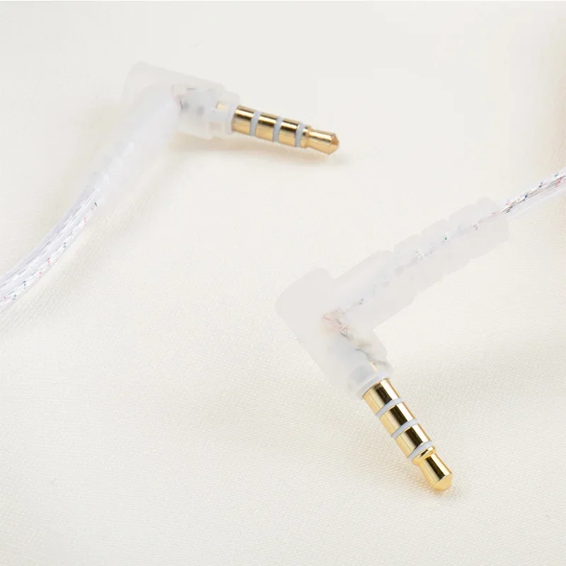 KBEAR ST10 High Purity Silver-plated HiFi Earphone Upgrade Cable 3.5mm Gold-plated Plug and KZ-B/KZ-C pins optional