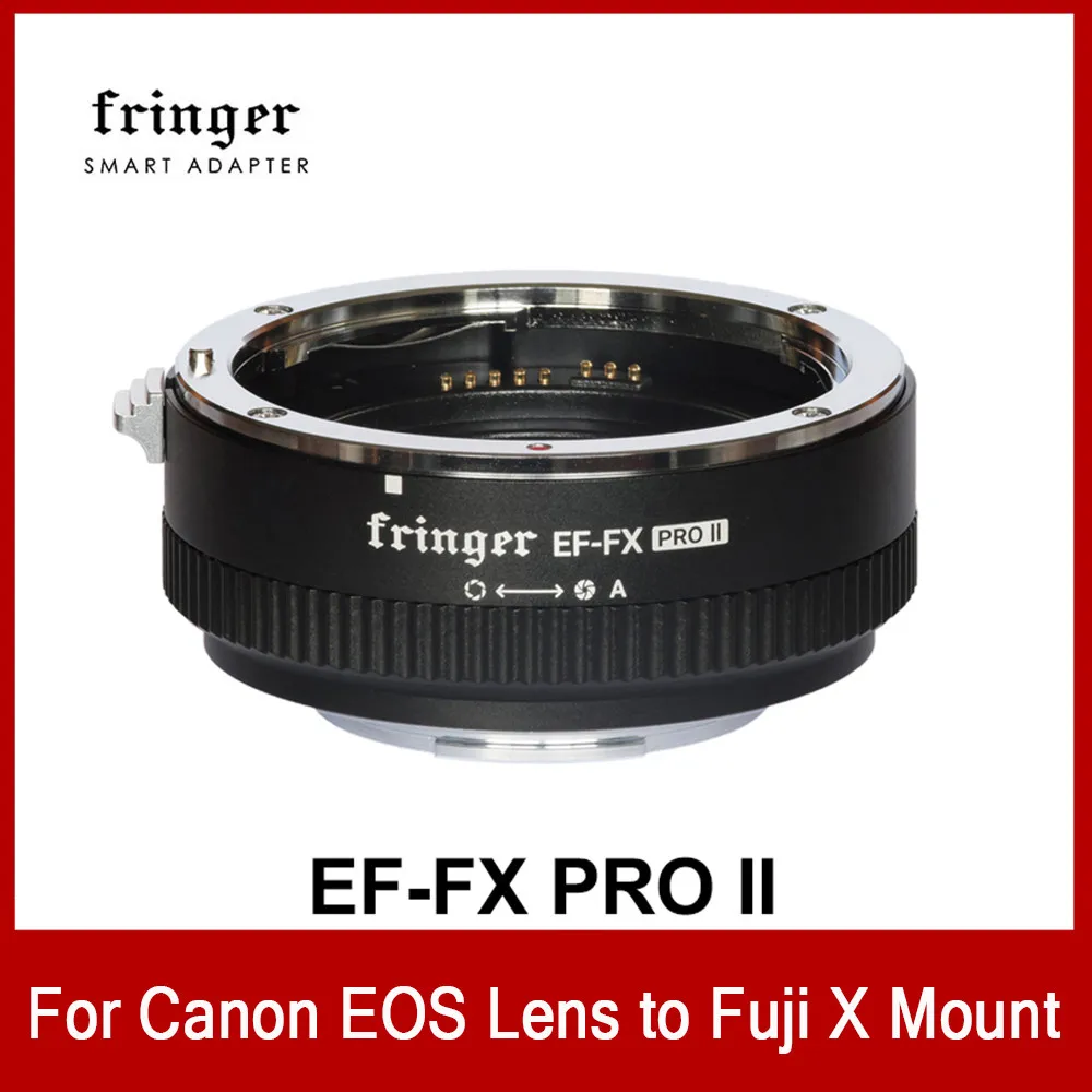 Fringer EF-FX PRO II lens adapter EF-FX II for Canon EF Lens to Fujifilm Auto Focus Adapter Compatible Fujifilm X-H X-T X-PRO