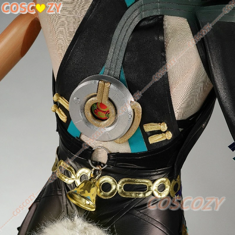 Zenless Zone Zero New Lucia Cosplay Costume Wig Uniform Horn Headwear Tail Spook Shack Halloween Party for Women Girls Role Play view 3