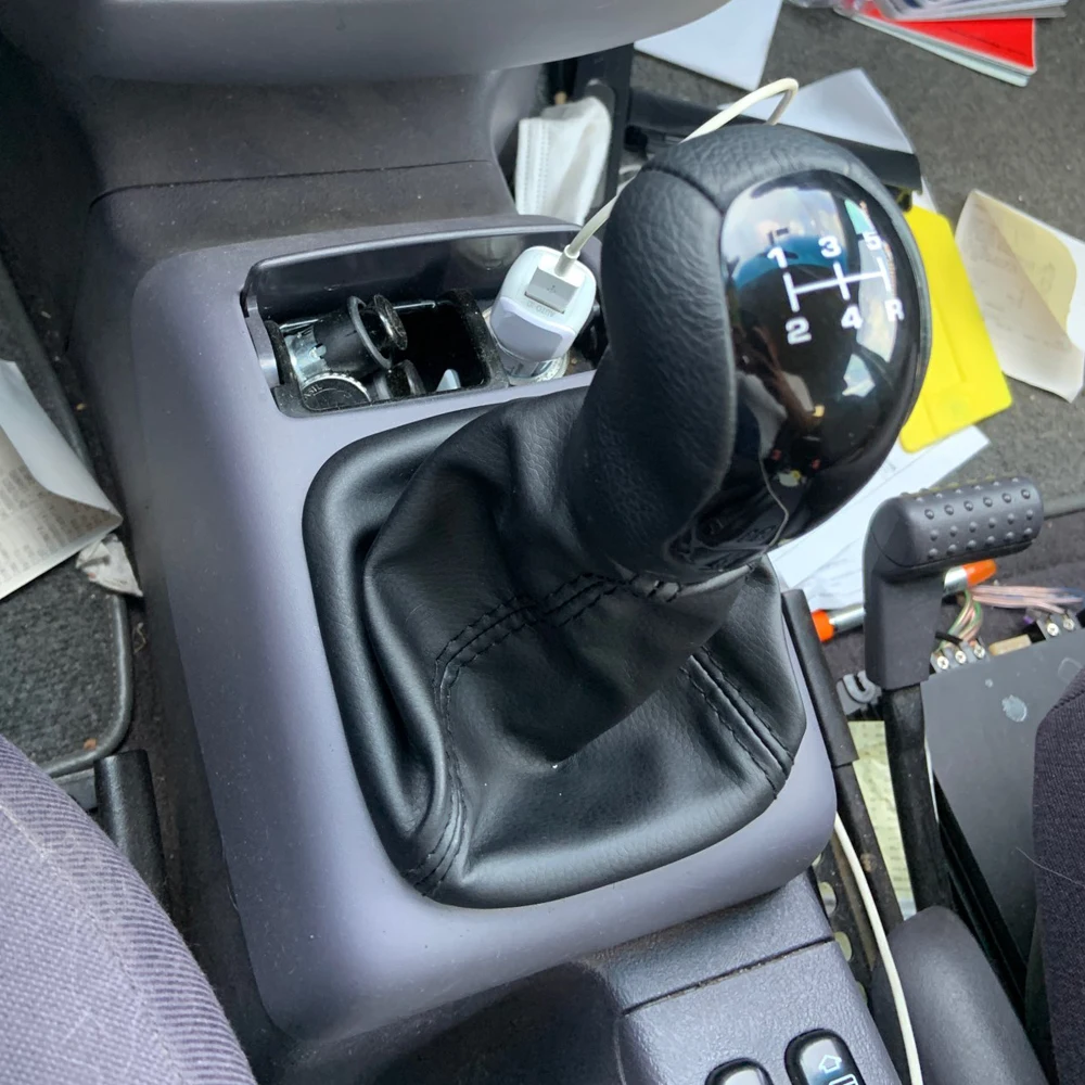 Manual 5 Speed Gear Shift Knob Lever Shifter With Gaiter Boot Cover For Mercedes-Benz W168 A Class 1997-2004 Car Accessories