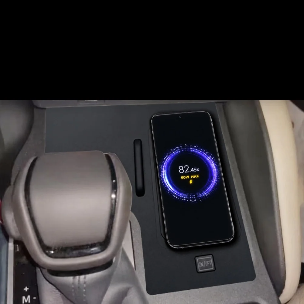 50W Wireless Console Power Charger for Toyota For Prado LC250 2024 2025 2026 Left Hand Drive Vehicles Interior Specific