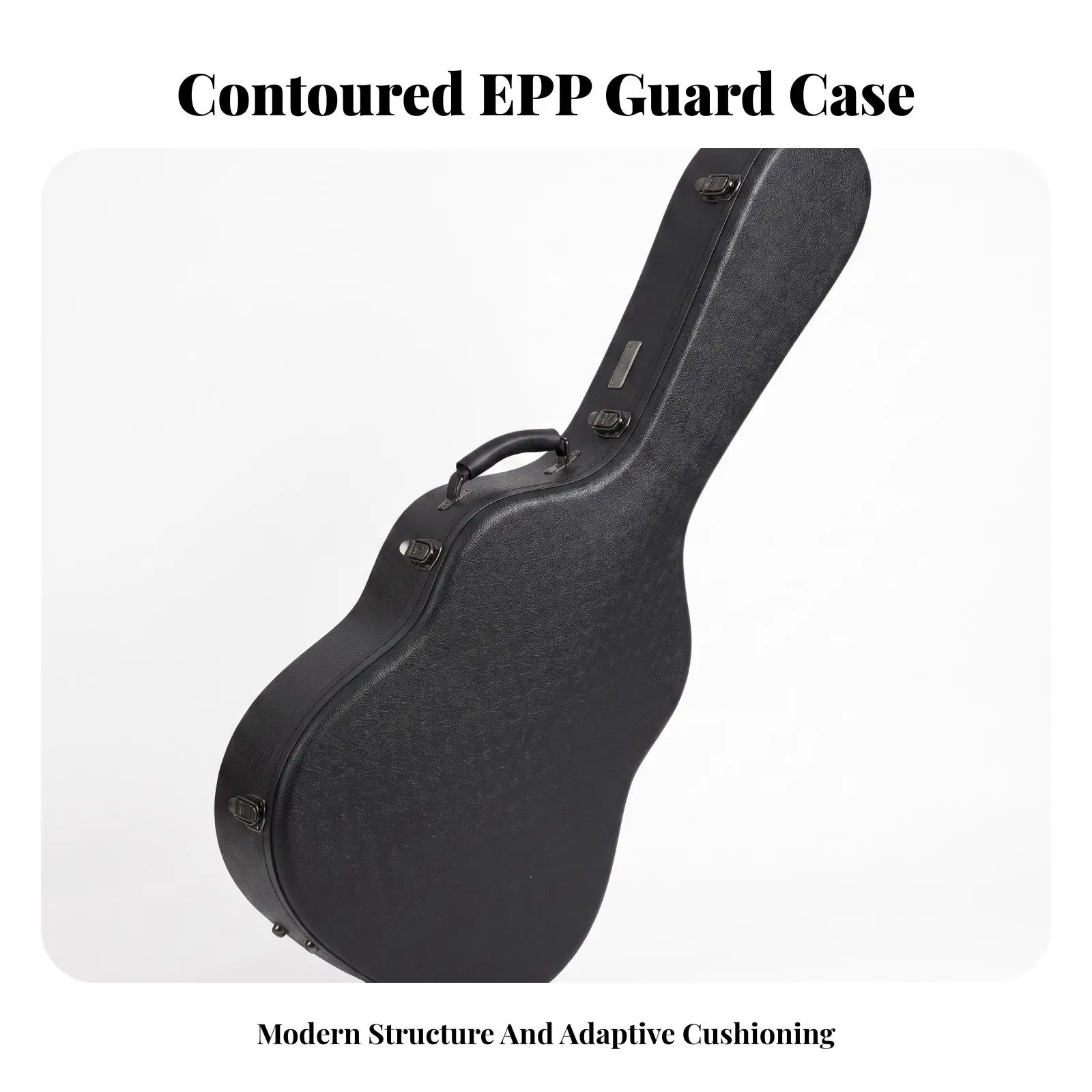 Lightweight Rigid Guitar Case Waterproof and dampnessResistant, Hardshell Guitar Case, for Travel