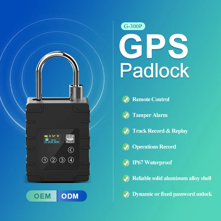 Smart GPS E Lock Digital Password Remote Control Padlock