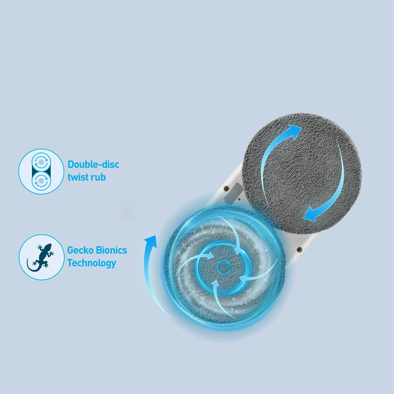 Automatic Electric Window Cleaning Robot, Glass Washer with Refillable Cleaning Cloth, US Plug for Household & Hotel Use