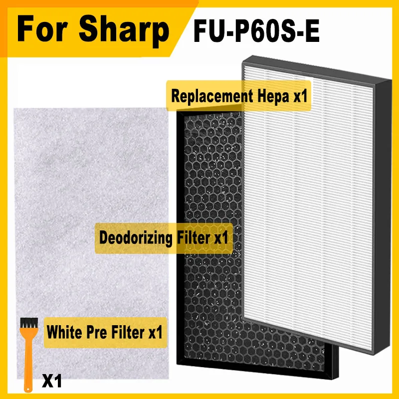 FZ-60SEF FZ-40SEF Replacement HEPA Deodorizing Filter for Sharp Air Purifier FU-P60S-E