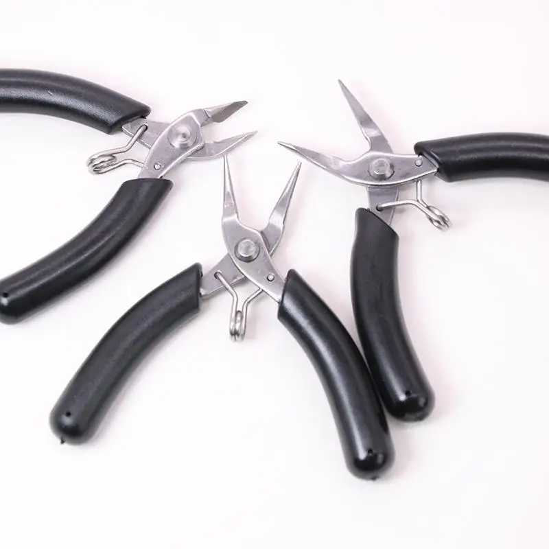 ~1Pcs Stainless Steel Electronic Cutting Pliers  Blade Labor Saving Spring For DIY Craft Jewelry Electronics Repair