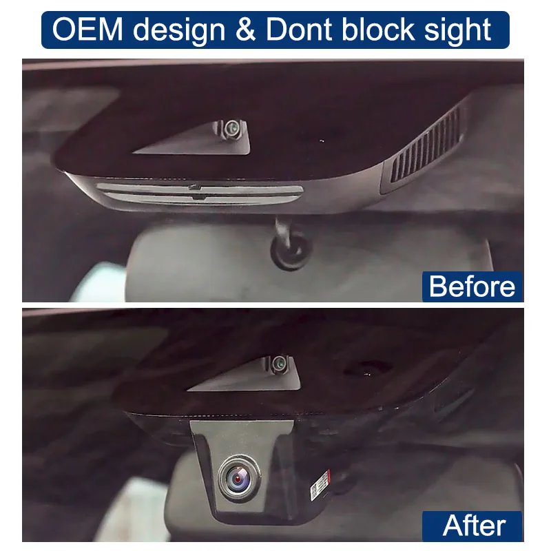 Mrec Dash Cam 4K Wifi Front Rear Dual Camera for Mercedes Benz GLA H247 180 200 220 250 200d 220d 2019 2020 2021 2022 2023 2024