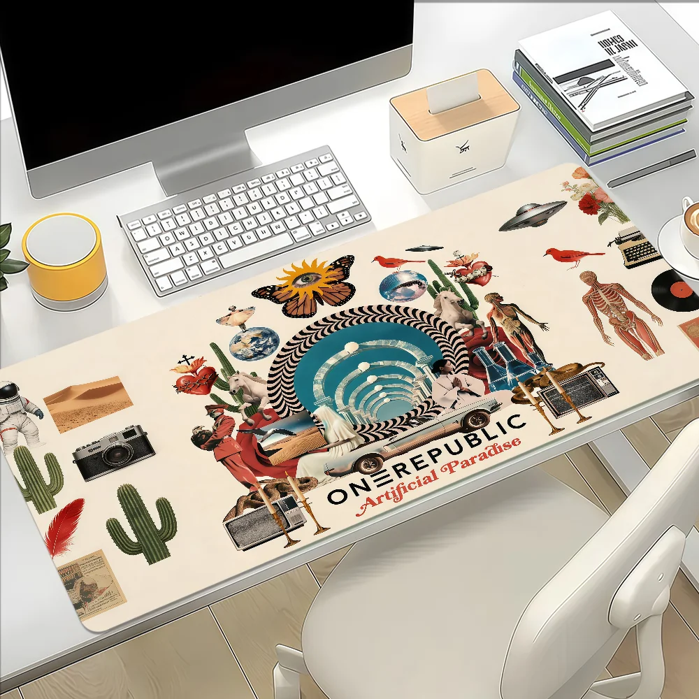 Singer OneRepublic Mouse Pad Large Non-slip Lockedge Desktop Computer Desk Mat Keyboard Writing MousePad Office Gamer Student