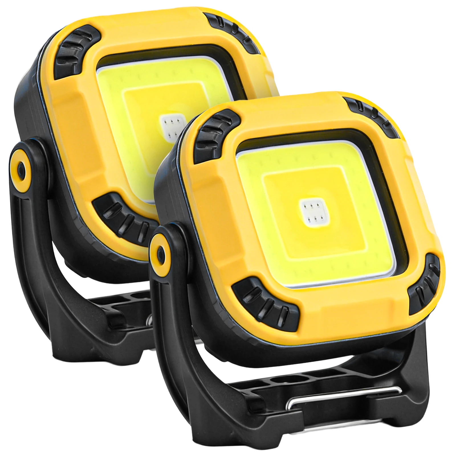 

Набор из 2 легких магнитных карманных рабочих фонарей с крюком, IP65, водонепроницаемые, портативные светодиодные рабочие фонари для экстренных ситуаций на дорогах