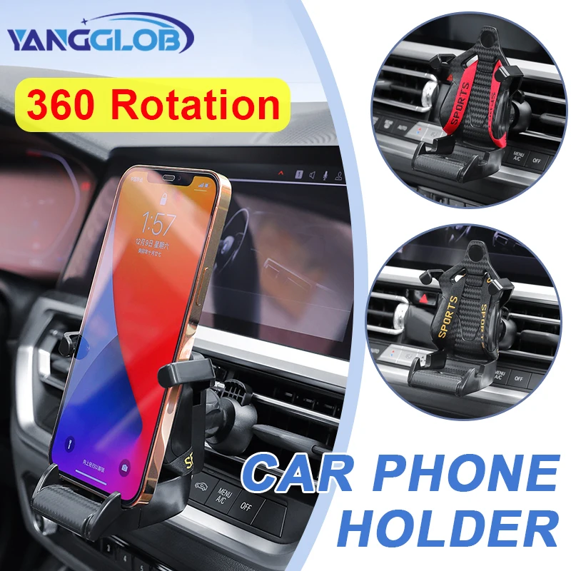 

Дизайн гоночного сиденья, автомобильный держатель для телефона, подставка на присоске, поддержка мобильного сотового телефона для смартфона в автомобильном кронштейне для IphoneSamsung Mi