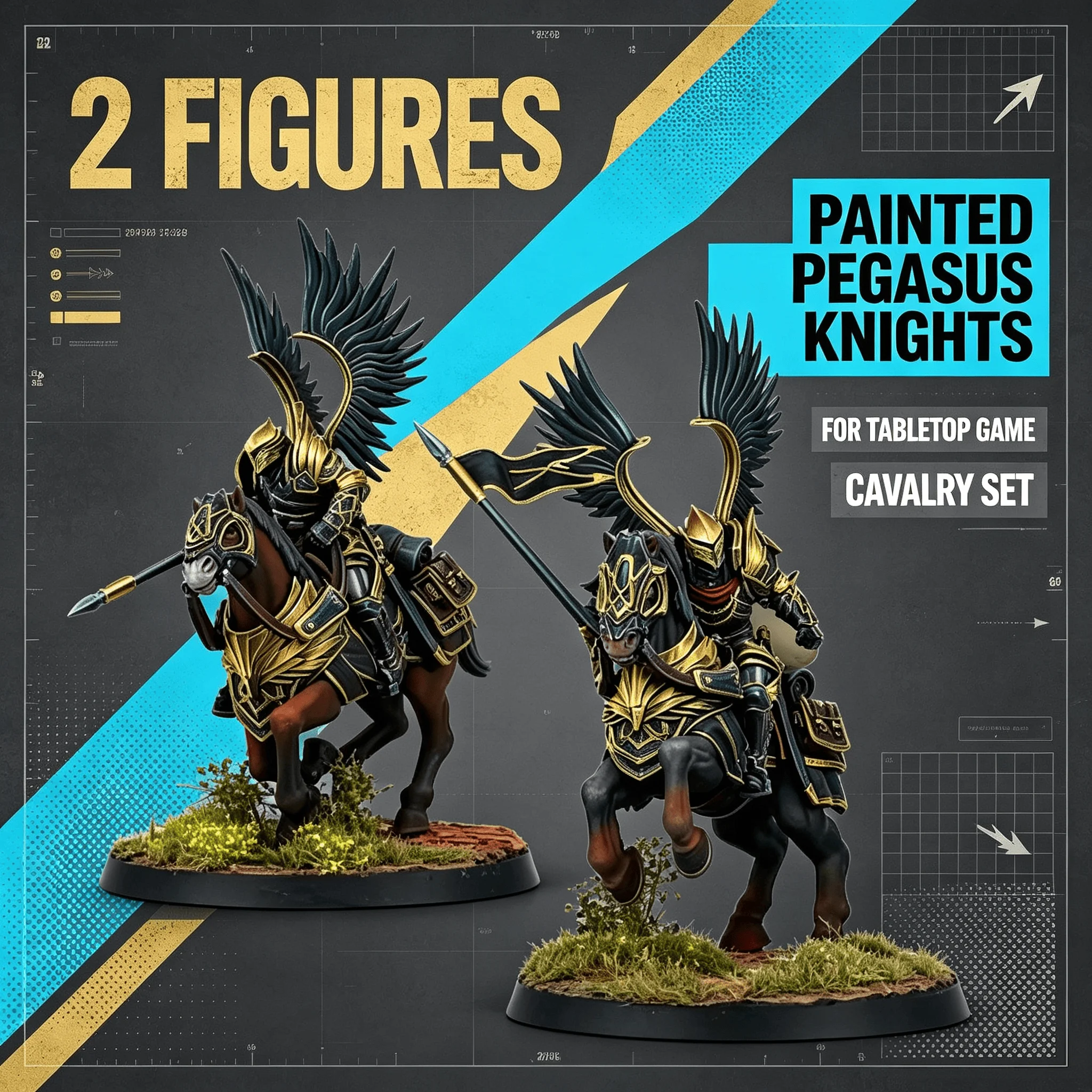 Rare High-quality Casting Resin Model Assembly Kit, GK, Hegemony Black Angels, Unpainted, Including Base