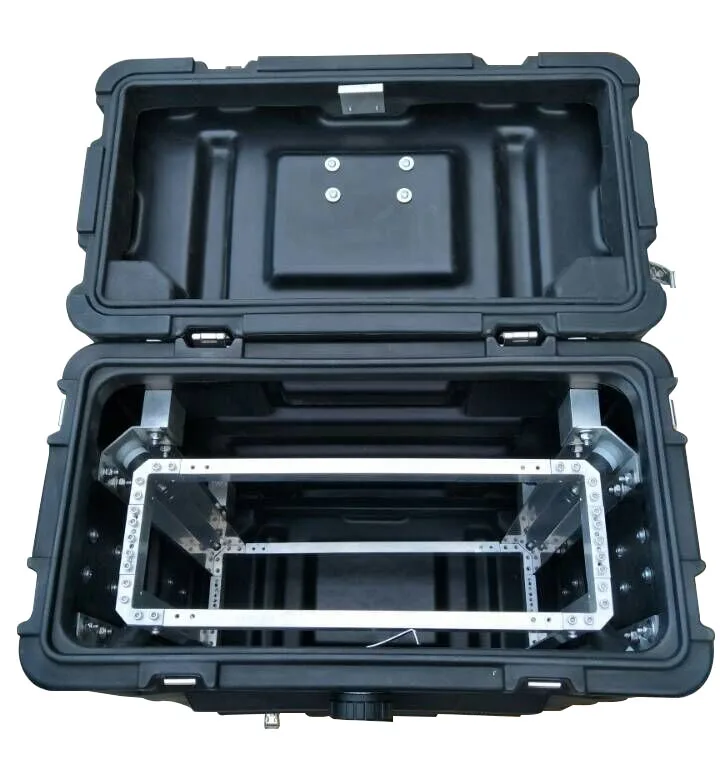Waterproof Shockproof Anti-shock Plastic Rack case Flight Rack case