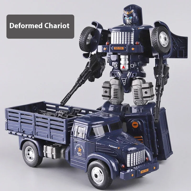 

Dongfeng Truck Transformation Robot King Kong Children'S Inertial Transport Vehicle Transforms Into Warrior Boy Baby Toy Car