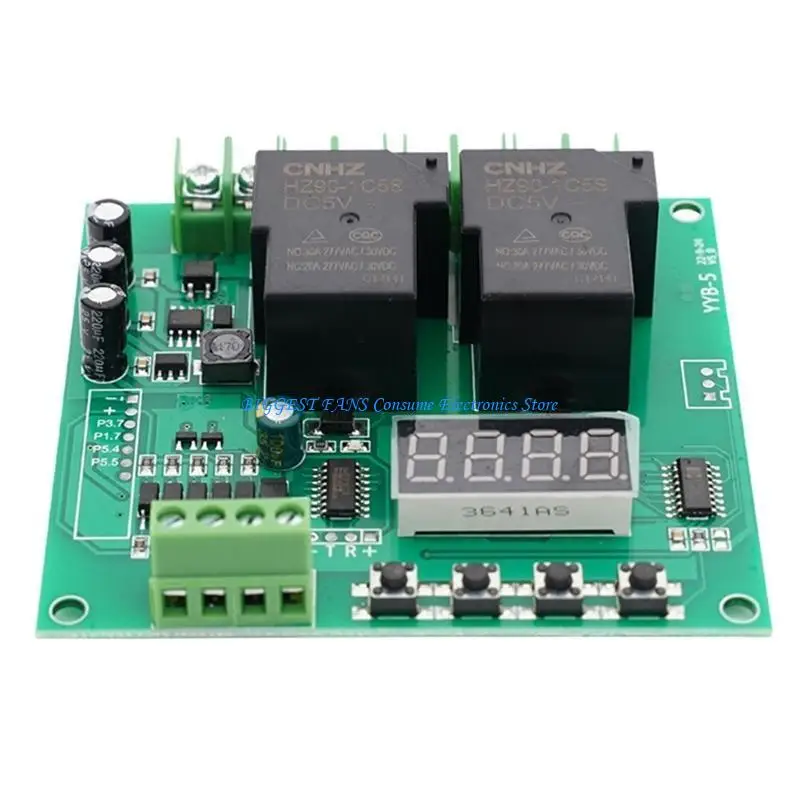 YYB-5 12V 24V Two Relays Delay Timing Cycle Module Motor Forward/Reverse Control Board Control Solenoid Valves Pumps