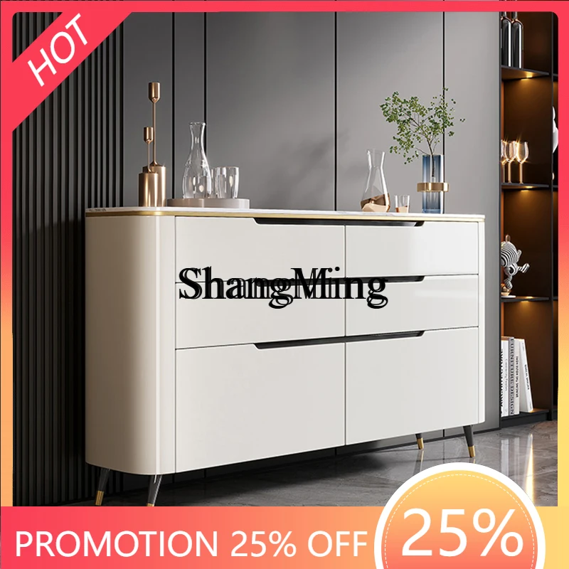 

ZYYexquisite senior dining side rock slab modern simple living room sofa wall partition cabinet home dining room storage cabinet