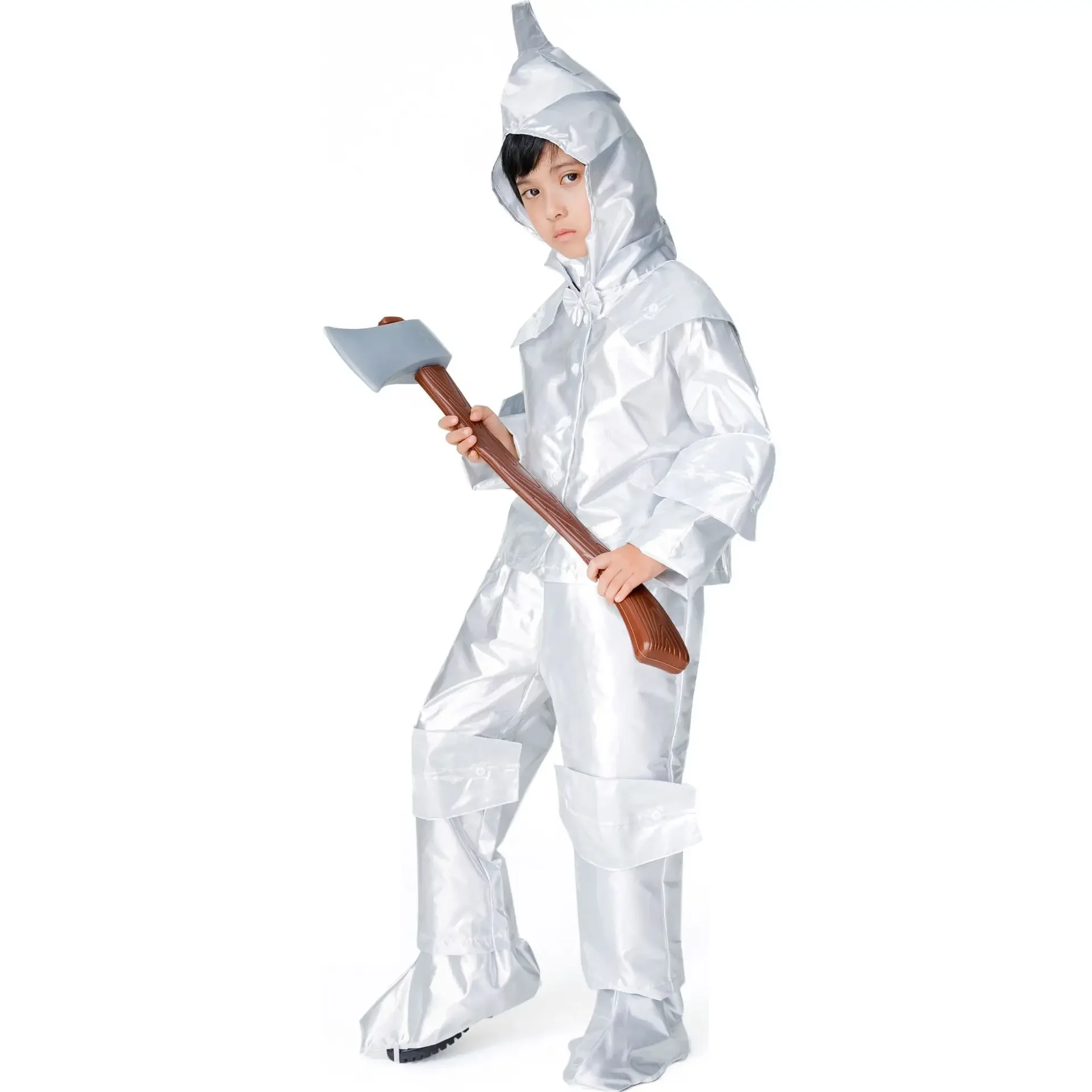 Halloween Cosplay Tin Man Boy Performance Costume