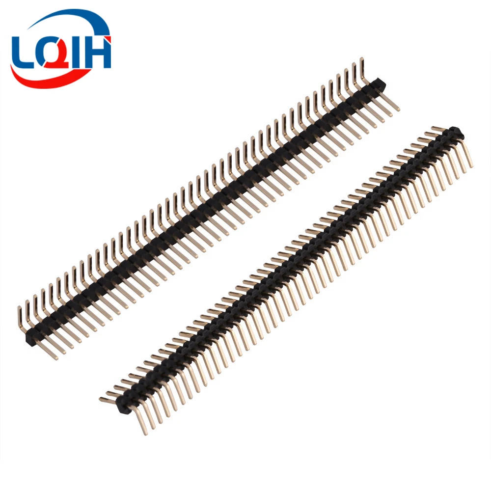 5pcs 1.27mm Pitch Gold Plated 50P 1x50 2x50 Pin Female Male Header Strip Double Single Row Right Angle SMT Straight Connector