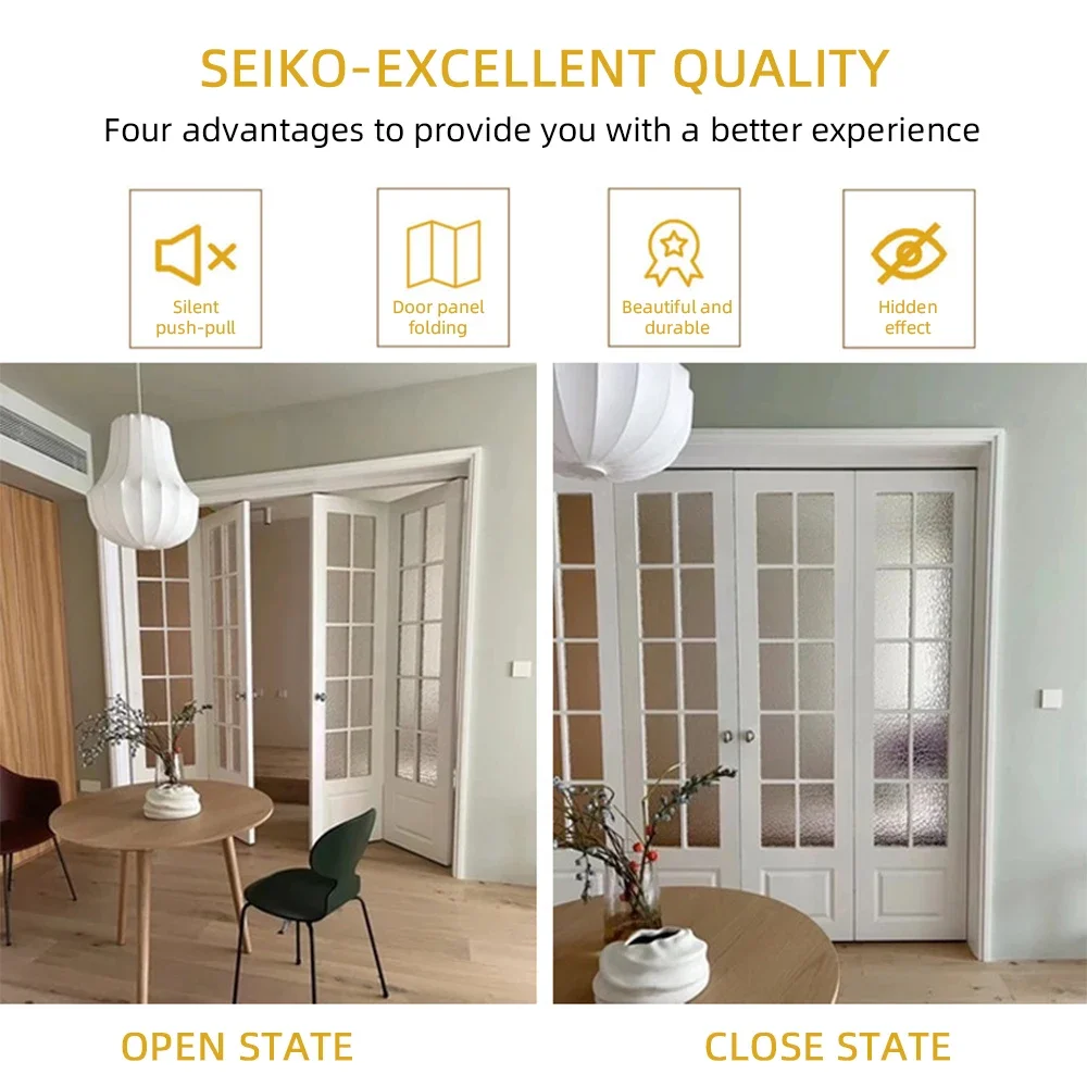 

Stainless Steel Pulley Bearing Mute Skid Steer Concealed Hinge Floor Stand Wood Folding Door Pulley Hardware Fittings