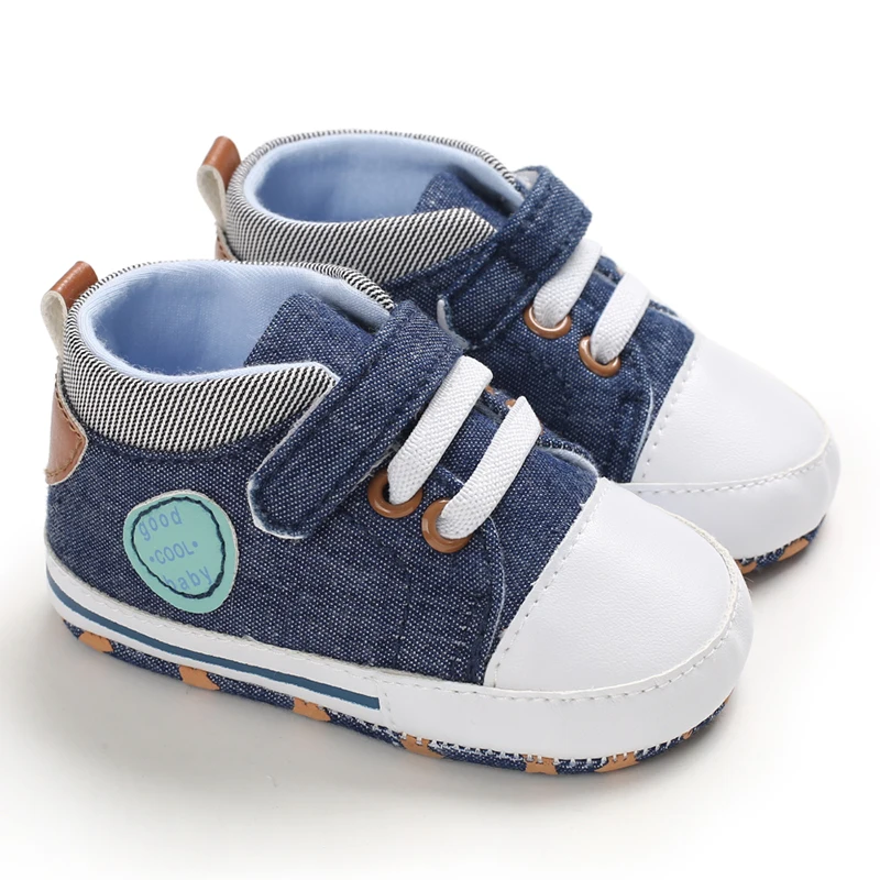 Chaussures en toile pour bébés garçons et nouveau-nés, semelle souple, chaussures de marche non ald, mode printemps et automne, enfants d'âge alth