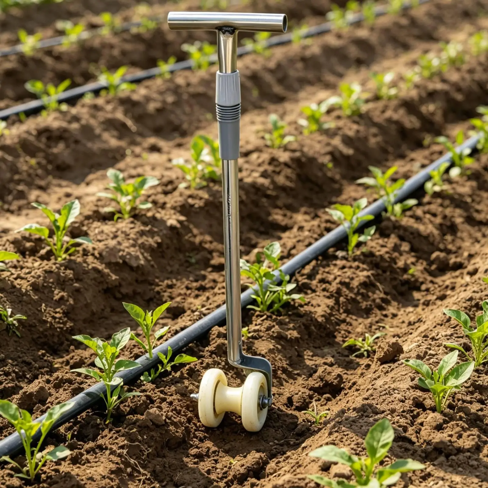 Farm Water Tape Lifter Metal Simple Tool Ergonomic Grip for Boosting Tape Installation Efficiency
