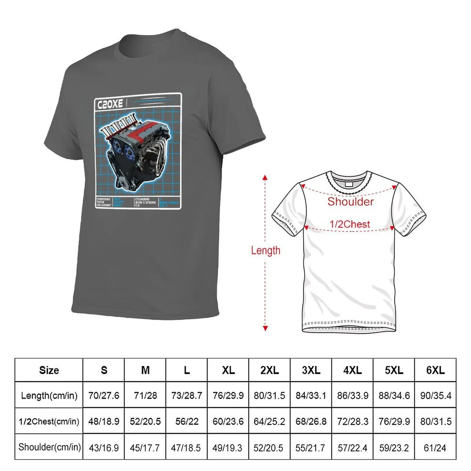 C20XE work - Sticker Office, Engine - Graphic on Art Wall, Display Garage - Photograph T-Shirt Festival Short Sleeve T-Shirt