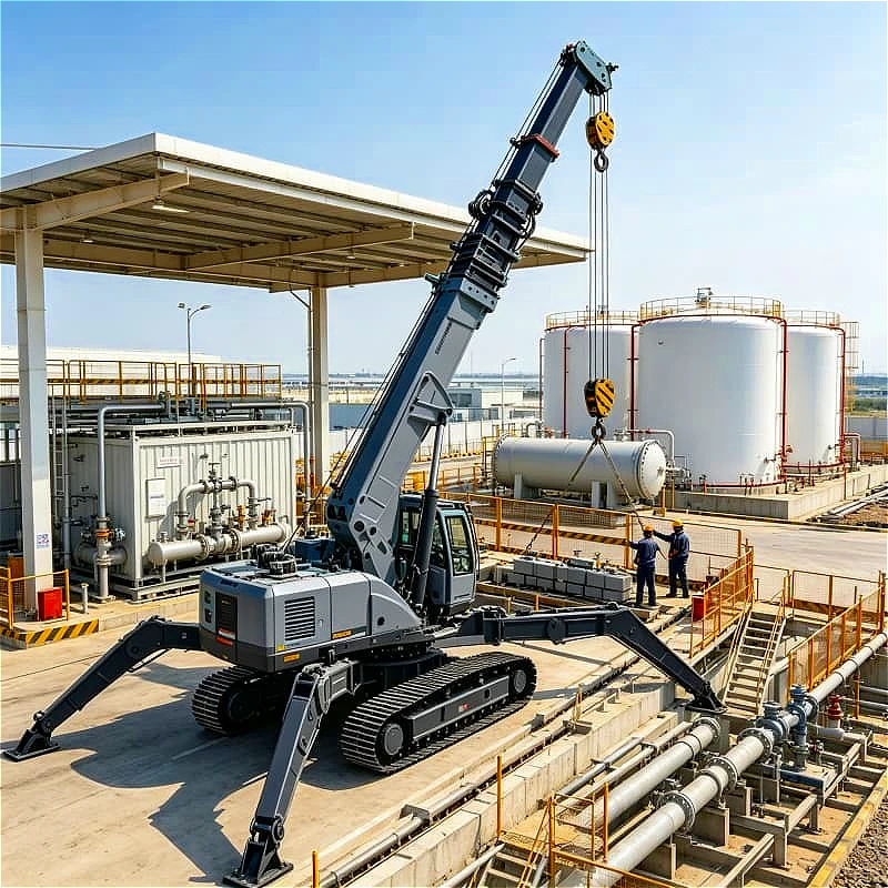 Factory Spider Crane Portable Tracked Telescopic Lift for Equipment Maintenance 5Ton Capacity Customized High Efficiency