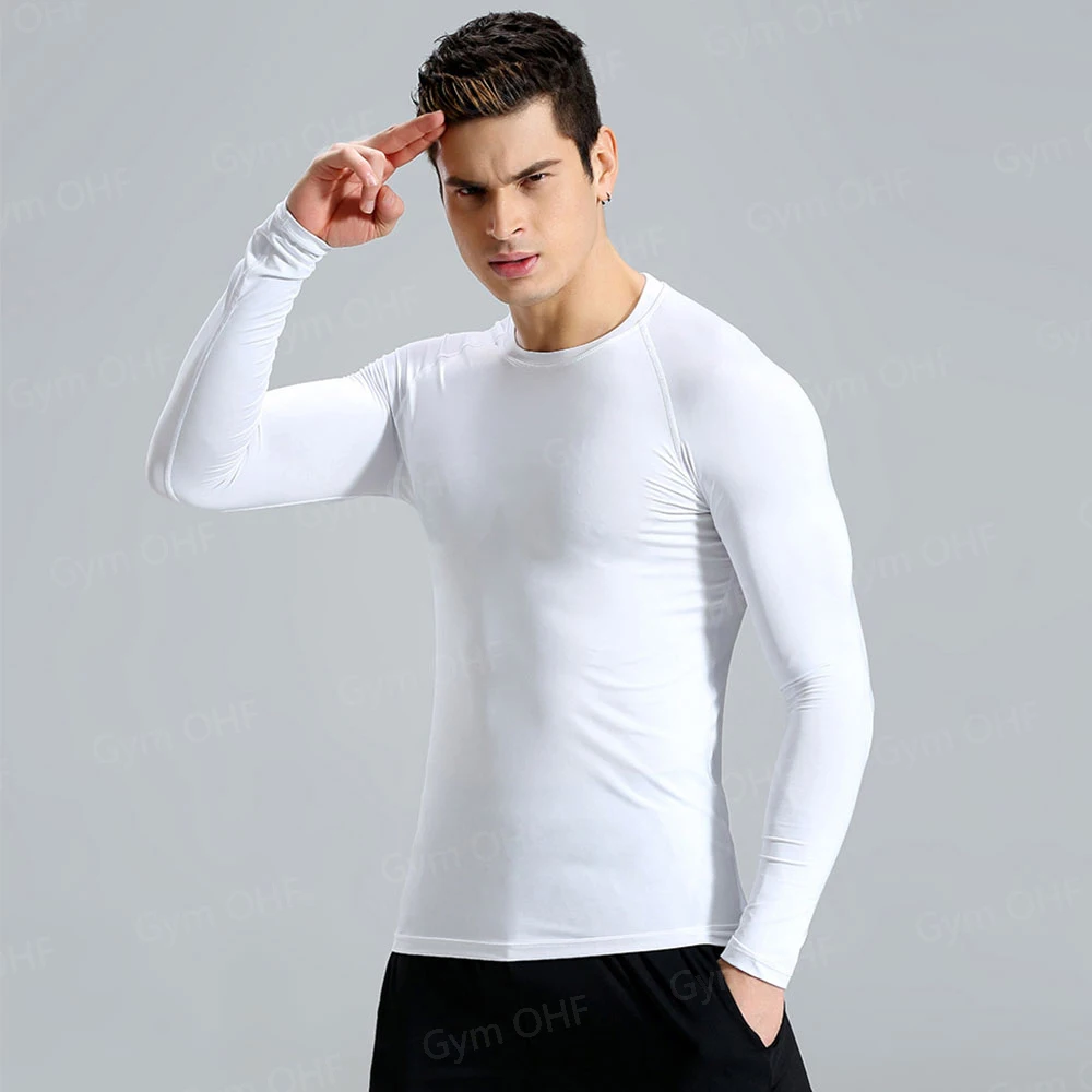 Kompression T Shirt Mann Quick Dry Lauf Gym Fitness Enge Sportswear Sommer Atmungsaktive Spinne Kurzarm T Shirt Männer 2099 – Detail 10