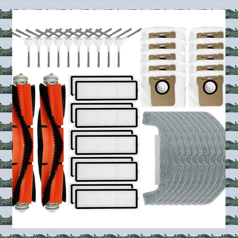 For Dreame D9 Plus Robot Vacuum Main Side Brush HEPA Filter Mop Pads Dust Bags Spare Parts Accessories