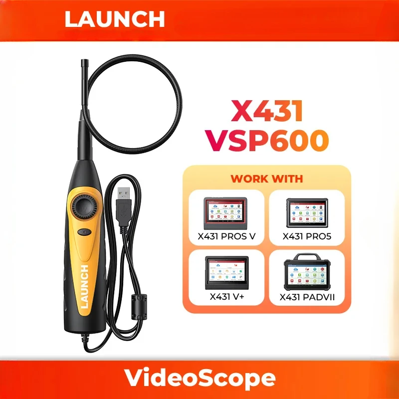 Launch X431 VSP-600 VSP600 Videoscope Camera Endoscope Flexible IP67 Waterproof for Launch X431 Scanners and Android Devices