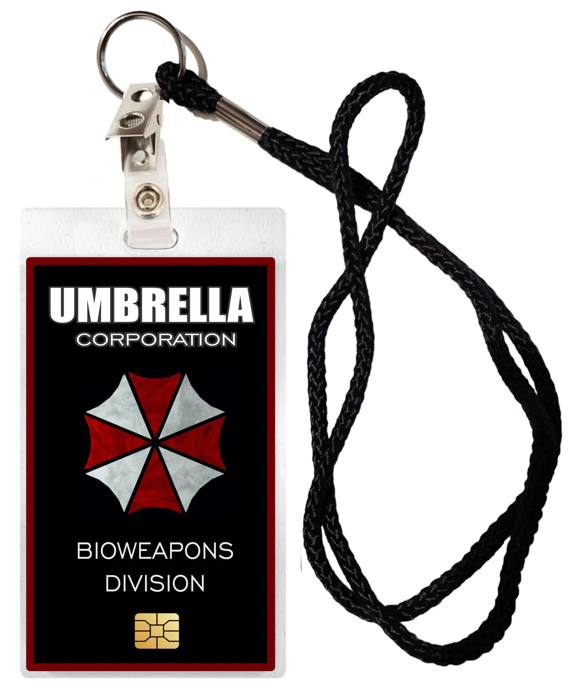Resident Evil Keychain Division ID Card Badge Cosplay Costume Name Tag Prop