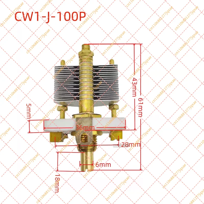 Large Pitch Ceramic Single Gang Air Variable Capacitor High Frequency High Precision Tuning Component
