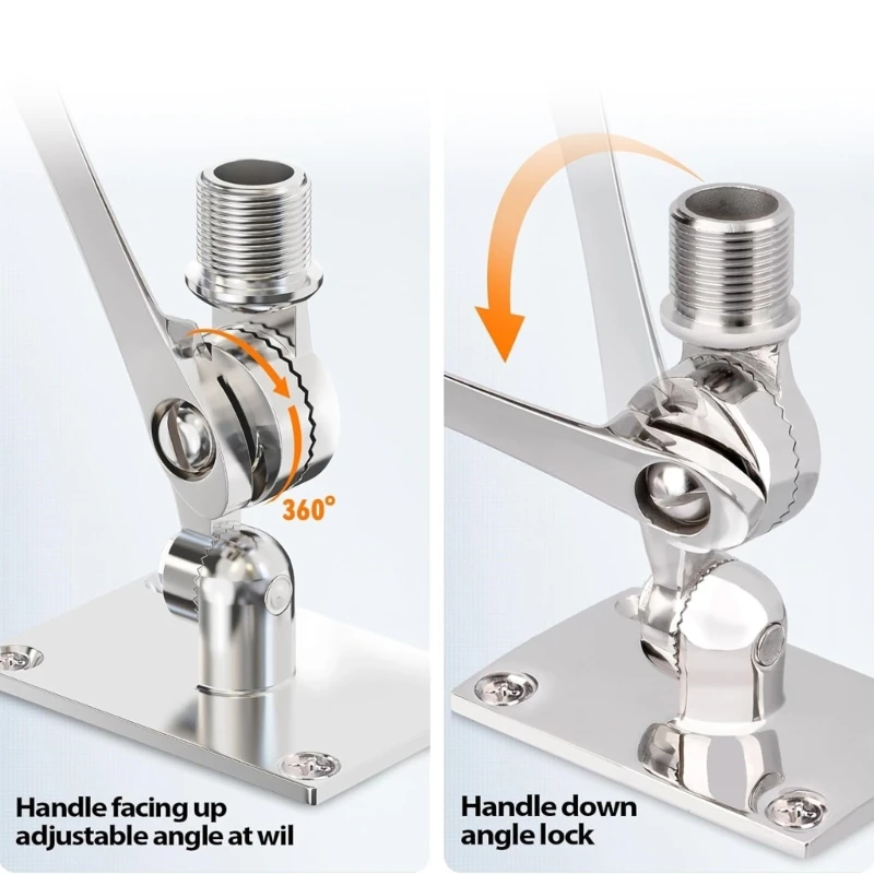 Antenna Mount Accessories Marine Adjustable Antenna Base Mount with Screw