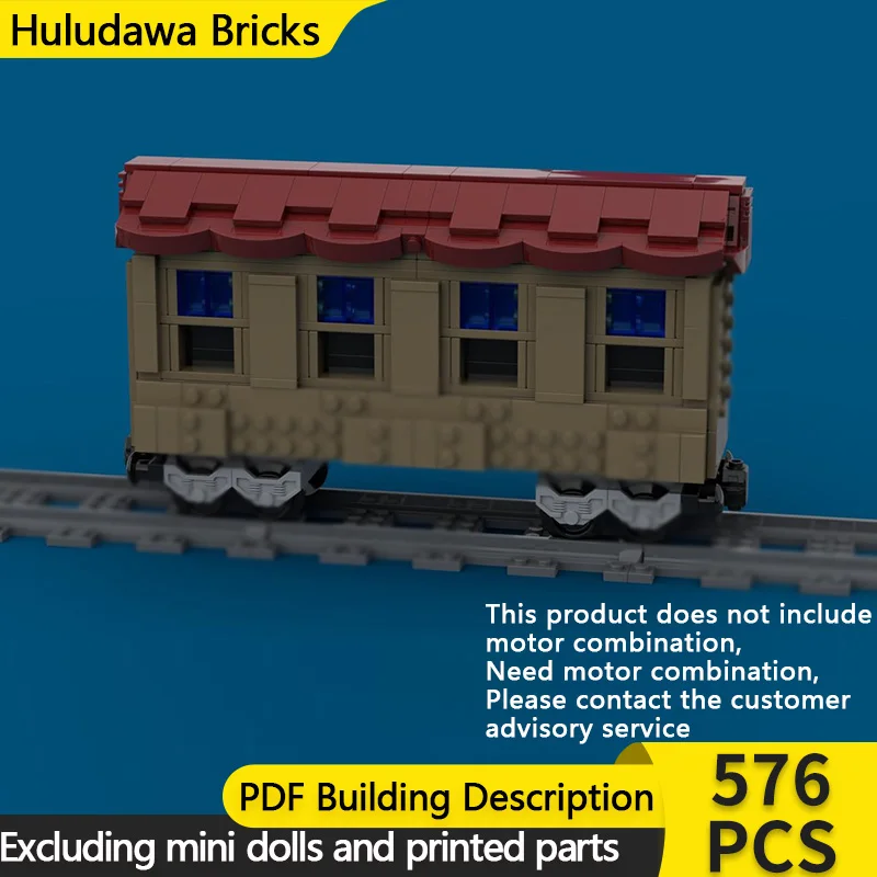 

Популярный игровой набор: Модульный конструктор MOC «Железнодорожный вагон» для детей, технологичные строительные блоки, подарки на праздники, игрушки для сборки