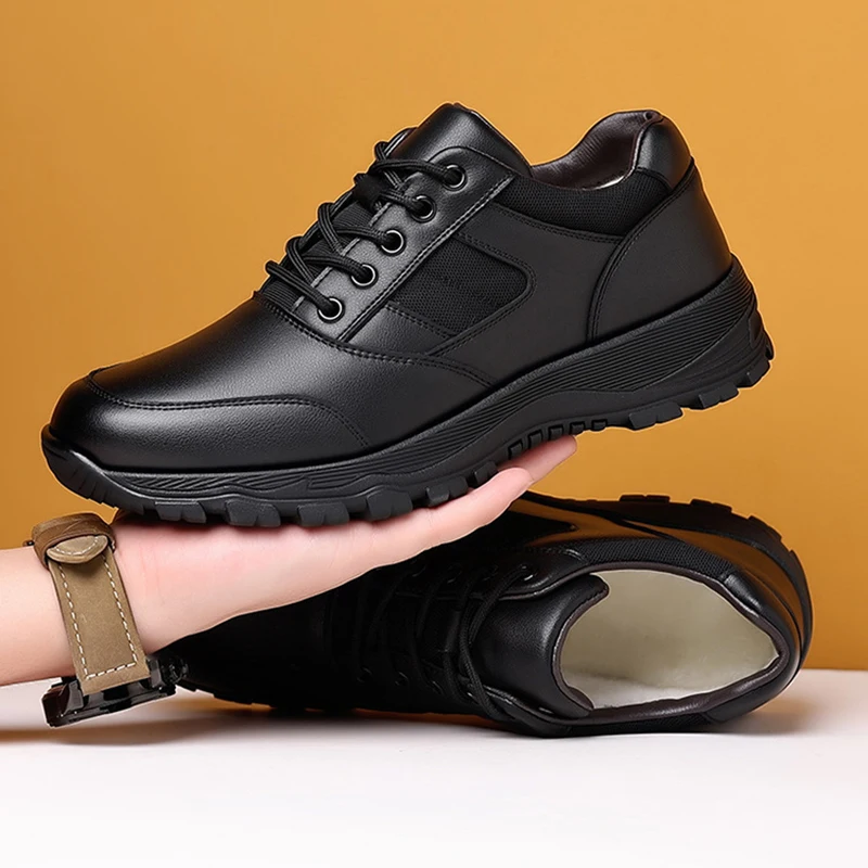 Men Shoes Spring And Summer Style Genuine Leather Soft Sole Outdoor Sports Leisure Leather Shoes Training Non-slip Leather Shoes