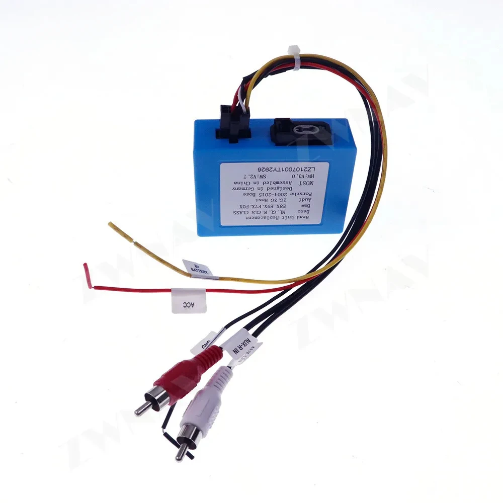 Optical Fiber Decoder Amplifier Adapter Box For Jaguar F-Pace Mercedes Benz E S CL C CLK Class Car Radio Stereo