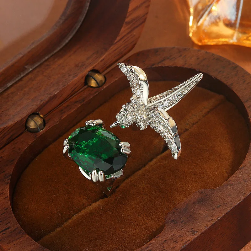 925-sterling-silver-luxurious-elegant-diamond-simulation-Santa-Maria-sea-blue-treasure-hummingbird-ring-high-end-female-gift