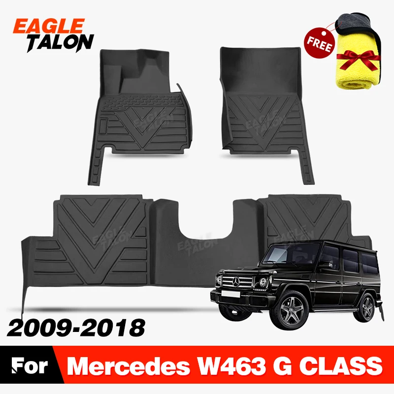 Polymères de sol de voiture TPE tous temps, housse de tapis, accessoires de protection intérieure, Mercedes-Benz G CLASS 2009-2018 2017 2016 2015 2014 2013 2012