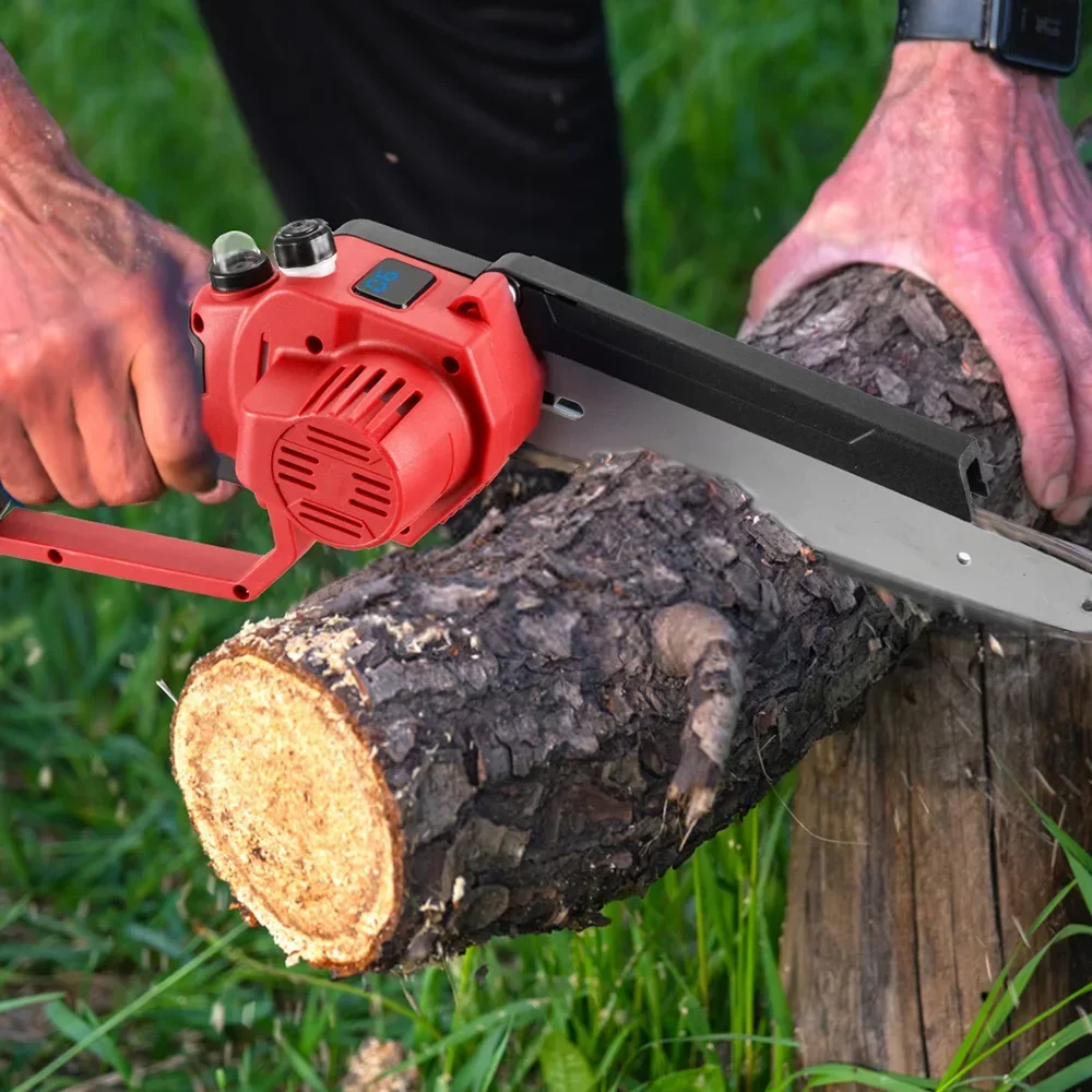 6/8 Inch Brushless Chain Saw Cordless Pruning Electric Saw Woodworking Electric Saw Cutting Tool For Makita 18V Battery