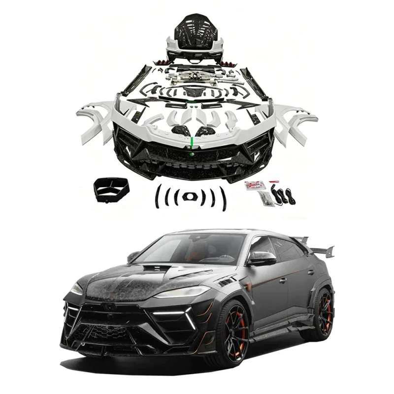 MSY Design Dry Carbon Fiber Body Kit for Urus SE Hood Front Lip Side Skirt Diffuser Exterior Accessories