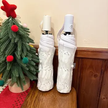 可愛米菲全自動卡通兔子印花透明折疊便攜陽傘女孩禮物 10 最佳銷售 可愛雨傘 - №2