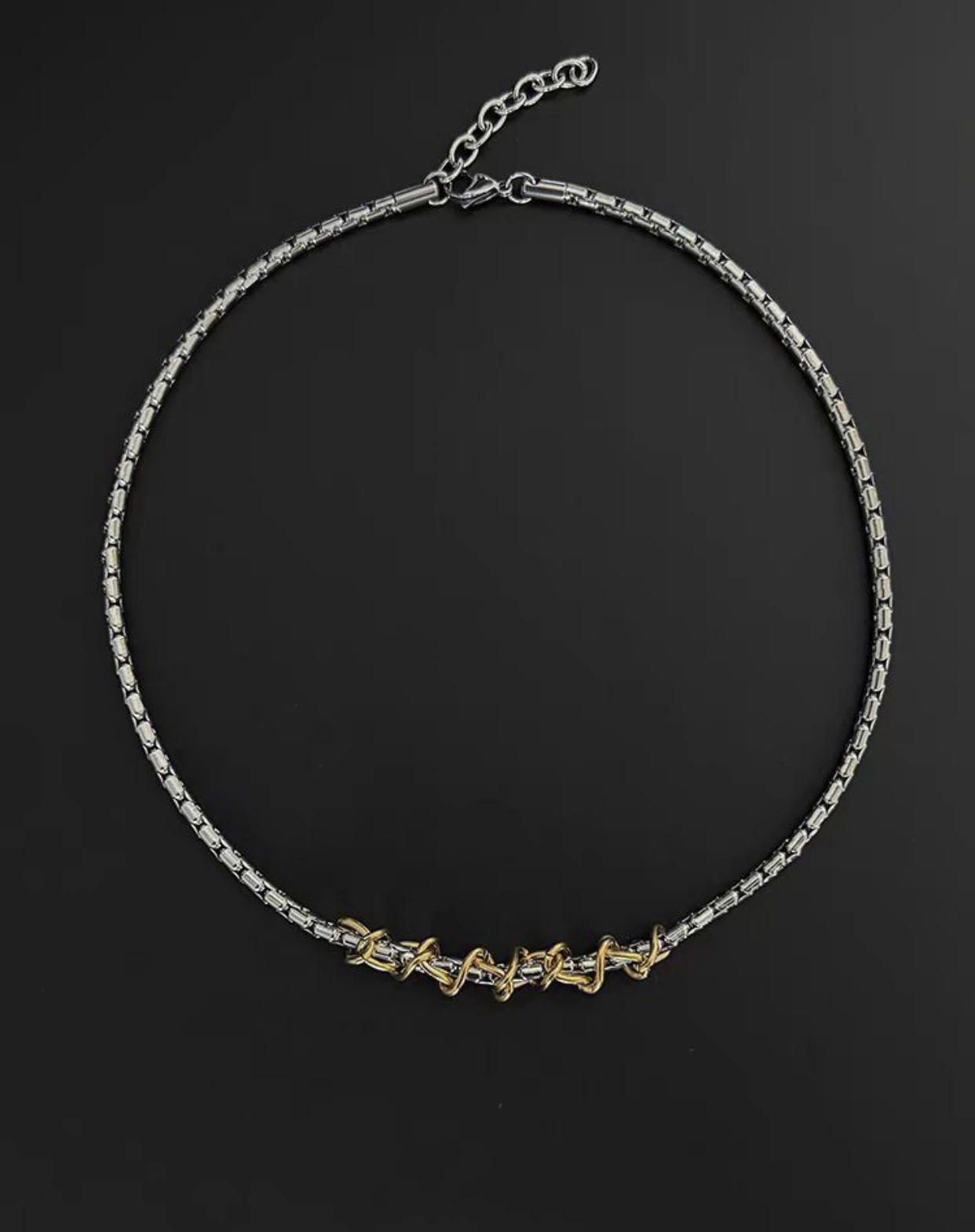 Hot sale 55 cm European and American luxury design twisted necklace, suitable for men and women, multi-functional, high-end