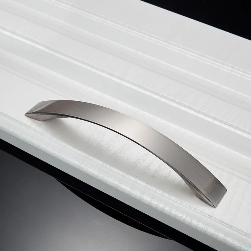 96mm~224mm Cabinet Handles Knobs Aluminum Alloy Door Kitchen Knobs Cabinet Pulls Drawer Furniture Handle Hardware