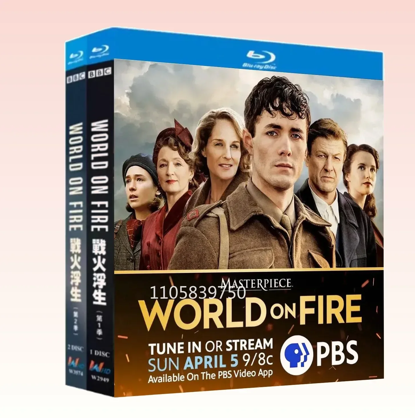 World on Fire Season 1-2 (2023) 3-Disc All Region New Box Set English Audio Blu-ray disc High Definition BD
