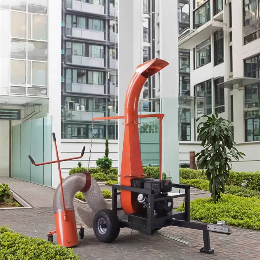 Dorite Leaf Vacuum Debris Loader Engine 15HP 3m Garden Cleaning Machine Four Strokes Leaf Garden Blowing Machine
